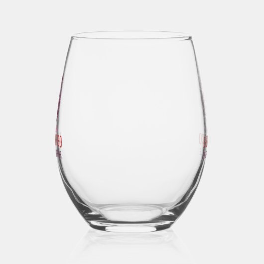 last rodeo pink and purple horseshoe floral weinglas ohne stiel (Rechts)