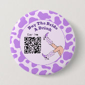 Last Rodeo Purple Cowgirl Buy The Bride A Drink Button (Vorderseite)