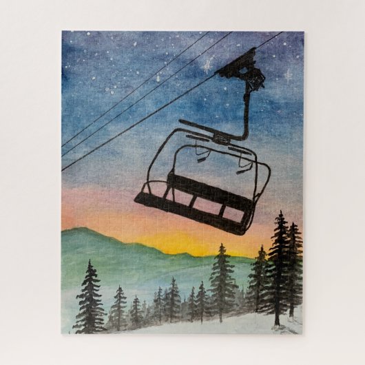 Last Run Jigsaw Puzzle for Skiers (Vertikal)