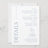 Last Sail Before The Veil Bachelorette Weekend Einladung (Rückseite)