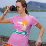 Last Sail Before the Veil Sailboat Bachelorette T-Shirt<br><div class="desc">Create some custom attire for your bachelorette party. This fun graphic tee features my sailboat and waves illustration,  plus it's ready to be personalized with the bride's name with the fun slogan LAST SAIL BEFORE THE VEIL.</div>