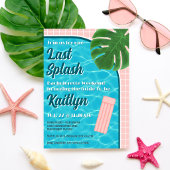 Last Splash Bachelorette Weekend Party Itinerary Einladung