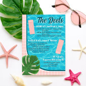 Last Splash Bachelorette Weekend Party Itinerary Einladung