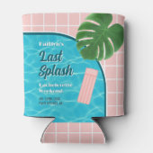 Last Splash Bachelorette Weekend Pool Party Favor Dosenkühler (Rückseite)