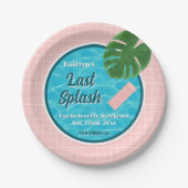 Last Splash Bachelorette Weekend Pool Party Pappteller (Vorderseite)