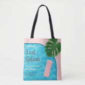 Last Splash Bachelorette Weekend Pool Party Tasche (Vorderseite)