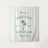 Last Splash Beach Palms Bachelorette Wandteppich (Vorderseite)