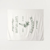 Last Splash Beach Palms Bachelorette Wandteppich (Vorderseite (Horizontal))