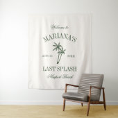 Last Splash Beach Palms Bachelorette Wandteppich (Beispiel)