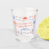 Last Spritz Amalfi Coast Bachelorette Party Schnapsglas (Vorderseite)