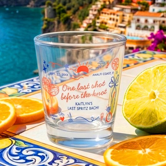 Last Spritz Amalfi Coast Bachelorette Party Schnapsglas