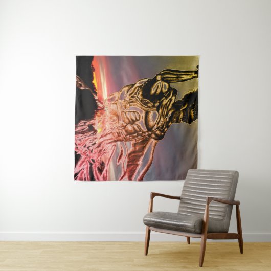 Last stand on Blood stained land Wandteppich (Beispiel (Horizontal))