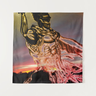 Last stand on Blood stained land Wandteppich