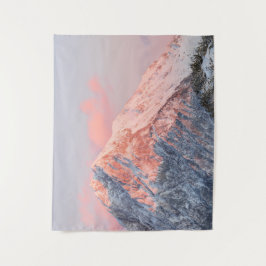 Last sun light on mountain Storžič, Slovenia Wandteppich