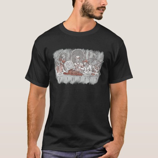 Last Supper Crab Boil Crawfish Jesus Christian Go T-Shirt (Vorderseite)
