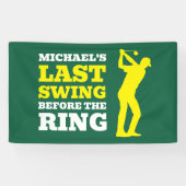 Last Swing Before the Ring Bachelor Party Banner (Horizontal)