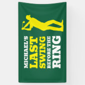 Last Swing Before the Ring Bachelor Party Banner (Vertikal)