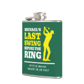 Last Swing Before the Ring Bachelor Party Flask Flachmann (Links)