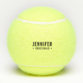 Last Swing Before the Ring Bachelorette Party Tennisbälle (Rückseite)