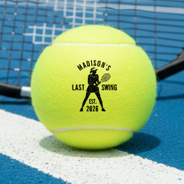 Last Swing Before the Ring Bachelorette Party Tennisbälle