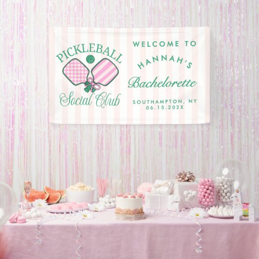 Last Swing Before The Ring Pickleball Bach Weekend Banner (Party)