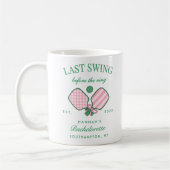Last Swing Before The Ring Pickleball Bach Weekend Kaffeetasse (Links)