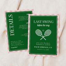 Last Swing Before the Ring Tennis Bachelorette