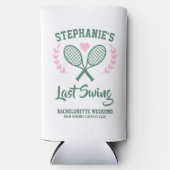 Last Swing Tennis Country Club Bachelorette Selters Dosenkühler (Vorderseite)