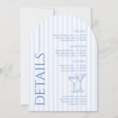 Last Toast On The Coast Bachelorette Weekend Einladung (Rückseite)