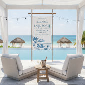 Last toast on the coast Beach Bachelorette Party  Banner