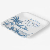 Last Toast on the Coast Beach Bachelorette Party  Pappteller (Gewinkelt)