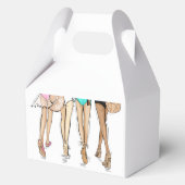 Last Toast on the Coast Beach Bikini Bachelorette Geschenkschachtel (Rückseite)