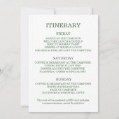 Last Trail Before The Veil Bachelorette Green Einladung (Rückseite)