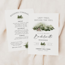 Last Trail Before The Veil Bachelorette Weekend