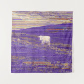 Last Transmission or Cow in a Field Wandteppich (Vorderseite)