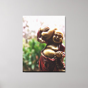 Lasten tragender Buddha Canvas Leinwanddruck
