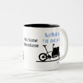 Lastenfahrrad Albtraum, Cargo e-bike nightmare Zweifarbige Tasse (VorderseiteRechts)