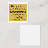 Lastenheft Gefühl, Karte (Vorne/Hinten)