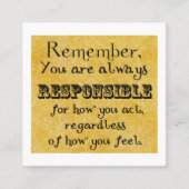 Lastenheft Gefühl, Karte (Vorderseite)