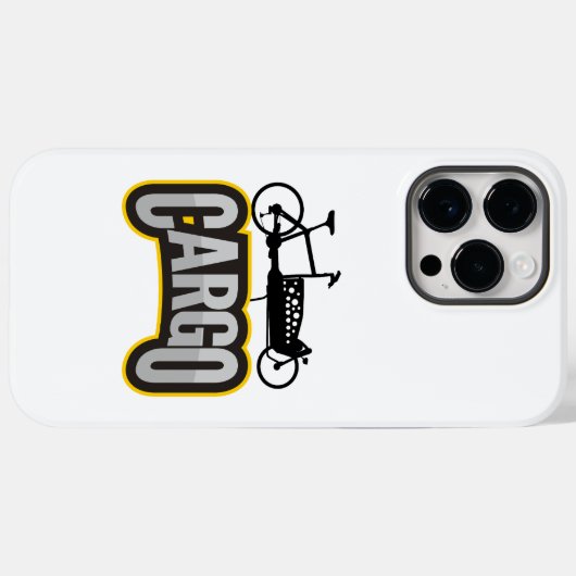 Lastenrad auf Arrowschrift Case-Mate iPhone Hülle (Rückseite (Horizontal))