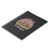 Lastenrad im Sonnenuntergang, Retro, Cargobike Notizblock (Linke Seite)