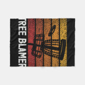 Lästermaul über Bäume Lustiges Disc-Golf-Design Fleecedecke (Vorderseite (Horizontal))