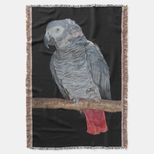 Lästiger Papagei Wurfdecke Decke (Vorderseite Vertikal)