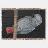 Lästiger Papagei Wurfdecke Decke (Vorderseite)