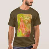 Lasting Beauty Columbine Inspirational Rumi Quote T-Shirt (Vorderseite)