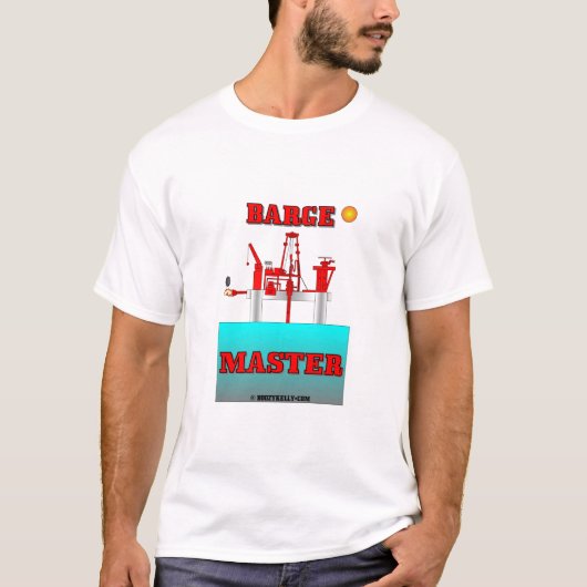 Lastkahn-Meister, Ölplattform-T - Shirt, T-Shirt (Vorderseite)