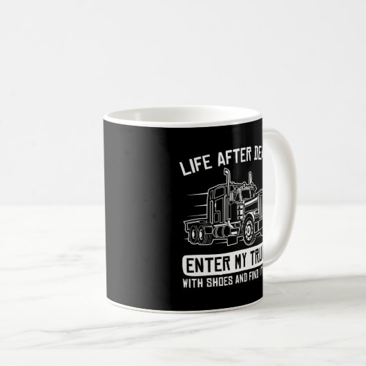 Lastkraftwagen 18 Lastkraftwagenfahrer Kaffeetasse (VorderseiteRechts)