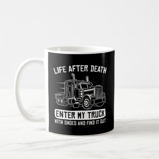 Lastkraftwagen 18 Lastkraftwagenfahrer Kaffeetasse (Links)