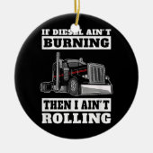 Lastkraftwagen 18 Lastkraftwagenfahrer Keramik Ornament (Vorne)