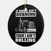 Lastkraftwagen 18 Lastkraftwagenfahrer Keramik Ornament (Links)